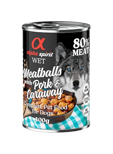 Alpha Spirit Meatballs with Pork &amp; Caraway 400 gram