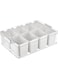 NALACAL Refrigerator Organizing,Fridge Organizer,Fridge Organizers and Storage,Food Storage Containers with Lids Airtight,4/8 Grid Food Vegetable Fruit Storage Box,for Snack,Fruit,Condiments