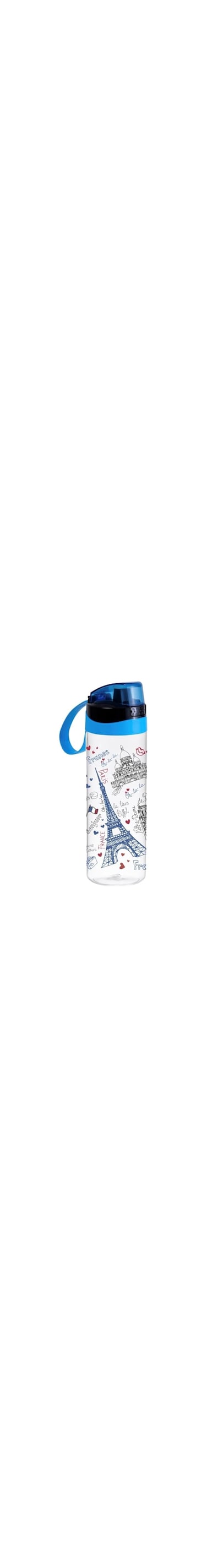 Solmazer Herevin 750ml Poly-Carbonate Sports Bottle Food-Grade Water Bottle - Paris Tour Design