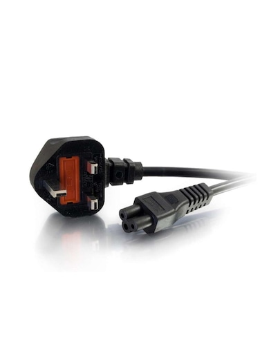 C2G 0.5m UK Laptop Power Cord (BS 1363 to IEC 60320 C5) Black
