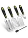 SUTINE Cheese Grater Lemon Zester Set, Stainless Steel Kitchen Grater for Parmesan Cheese, Ginger, Garlic, Nutmeg, Fruits, Vegetables, Dishwasher Safe, Set of 5
