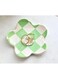 OVENKEI Ceramic Jewelry Tray, Green Checkered, Waterproof, 3.8 x 3.8 inches, Jewelry Storage for Women, Friendship Day Gift