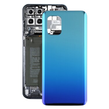 Glass Material Battery Back Cover for Xiaomi Mi 10 Lite (Glass Material) 5G/Mi 10 Youth 5G &ndash; Blue &ndash; Mi 4s Original