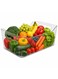 Large Fridge &amp; Pantry Storage Organizer Bin with Handle &acirc;&euro;&ldquo; L 33 x B 20.5 x H 10.8 cm Clear BPA-Free Refrigerator &amp; Kitchen Storage Container for Freezer, Produce &amp; Meal Prep