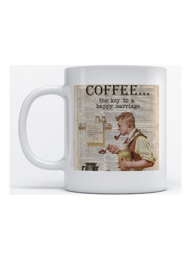 Mug Coffee Lovers for Coffee and Tea White