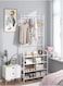 4 Tier Stainless Steel Coat and Shoes Rack
