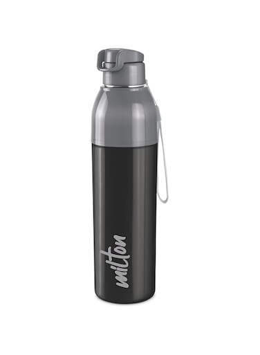 Milton Steel Convey 900 Insulated Inner Stainless Steel Water Bottle, 630 ml, Black