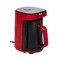 Fakir Kaave Mono Turkish Coffee Machine - Red, Luminasense Technology, One-Touch Operation
