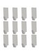 12 Pack Self-adhesive Hooks, Heavy Duty Stainless Steel Wall Holder for Kitchen Bathroom