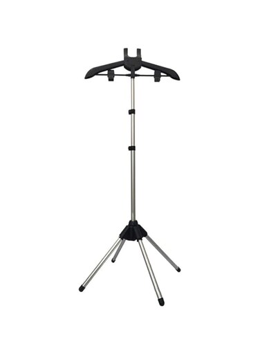 Hcosmy Handheld Clothes Steamer Holder,Telescopic Folding Standing Fabric Ironing Machine Bracket,Rotatable Adjustable Clothes Hanger,Garment Hanger Drying Rack,Garment Steamer Accessories