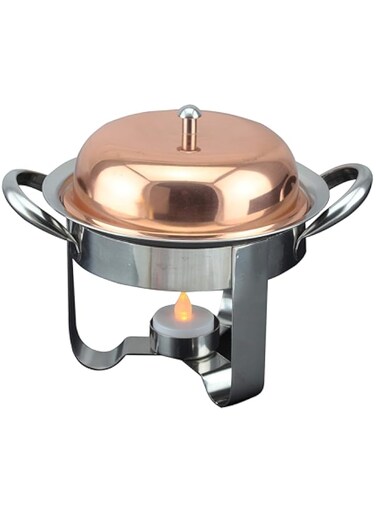 Venus Round Mini Chaffing Dish-6" With Copper Lid