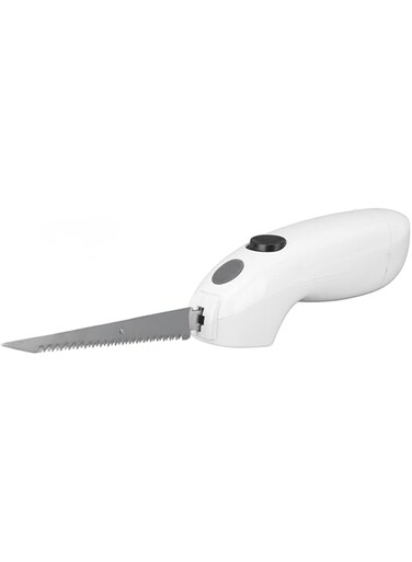 Cryfokt Portable Electric Fillet Knife, Battery Powered Stainless Steel Cordless Knife for Home Restaurant Picnic, Lightweight with Removable Blades