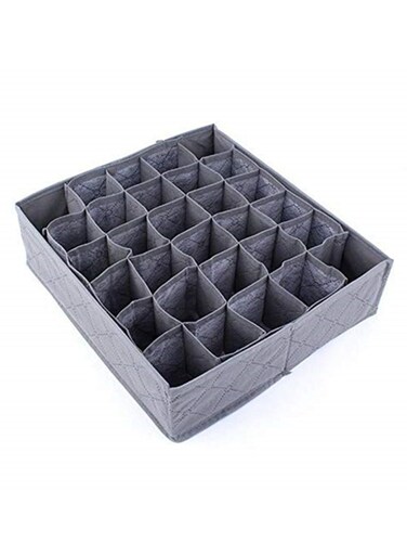 Fabric Foldable Underwear Socks Storage Box Useful 30 Cells Container