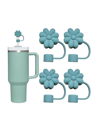 straw caps, reusable dustproof silicone straw caps suitable for Stanley cups
