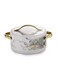 Bethany Deluxe Insulated Casserole   Plastic Hotpot with Stainless Steel Inner Lid   Double Wall Food Warmer   Floral Design with Gold Handles- AUTUMN 1500ML