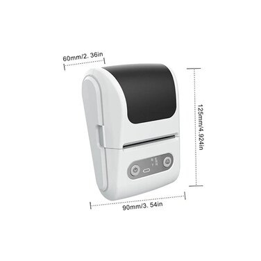 Portable Bluetooth Thermal Label Printer Mini Maker   Android &amp; iOS Compatible   Inkless Printing
