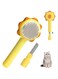 HASTHIP Pet Hair Brush,Cats Dogs Brushes for Long Haired &amp; Short Hair, with Comb and One-Button Removal of Undercoat Mats Self Cleaning Slicker Brush, Supple Stainless Steel Bristles for Cat &amp; Dog