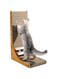 Cat Scratcher, L Shape Cat Scratcher, Protecting Furniture Cat Scratch Pad, Wall Mounted Cat Scratching Cardboard with Ball Toy for Indoor Cats, Scratching Post for Cats (60cm/23.6inch, Large)