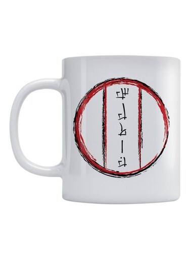 Name Sultan Japanese Art Ceramic Mug White/Red/Black 350ml