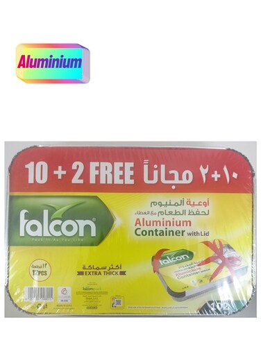 Extra Thick Aluminium Food Storage Lid Containers Silver