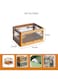 Versatile Foldable Transparent Storage Box for Books and Household Items 44.2 X 26cm