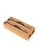 Kitchen Simple Wall-Mounted Bamboo Cling Film Cutter (2 Grids)