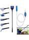 NeoStyle Aquarium Fish Tank Cleaning Kit,5 in 1 Aquarium Cleaning Kit,Manual Siphon Pump Drainage Cleaning Kit,Sand Cleaning Algae Scraper (6pcs(5 in 1 Clean Algae Scrapers+Siphon Vacuum))