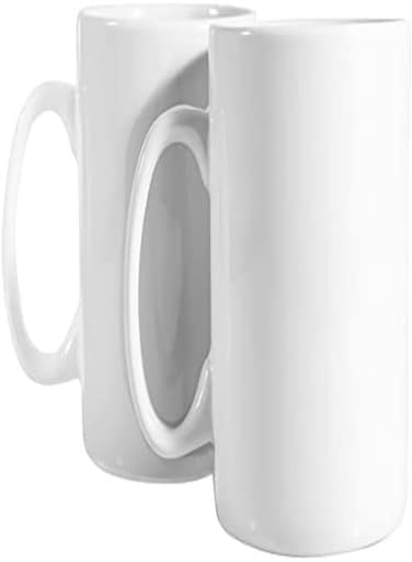 400ML Mugs Large Handles Set Of 2 (White)