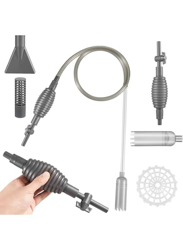 NALACAL Aquarium Gravel Cleaner Water Changer   Fish Tank Vacuum Siphon Pump Kit   67 Inch Hand Syphon Pump for Water Changing &amp; Sand Cleaning   Easy-to-Use Filter for Safe Fish Tank Maintenance