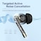 QCY Melobuds ANC Multi-Mode Active Noise Cancelling Wireless Earbuds, AI-Enhanced Calls Bluetooth 5.2 Headphones with 6 Mics, Anti-Wind Noise, App for Custom EQ (Black)