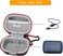 RLSOCO Case for Jabra Elite 4 Active/ 4/3 / 7 Active/ 7 Pro True Wireless Earbuds   Travel Organzier Case Cover Dustproof, Water-Resistant Storage Pouch with Carabiner (Black)