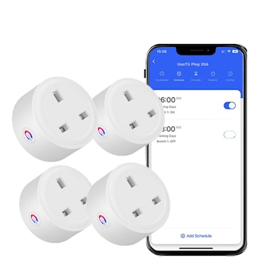 UanTii Tuya Wifi Smart Plug 20A Wireless Socket Mini Wifi Outlet Timing Schedule Function Smart Life App Remote Control Works with Amazon Alexa Google Home Siri Samsung Smart Things (4)

