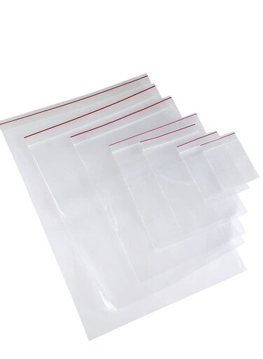 [100 Piece] 2.8 x 4.8 inches Clear Poly Reclosable Zipper Lock Bags - Resealable Plastic Zipper Bags for Samples, Candies, Craft supplies, Nuts, Slime and More