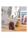 HOME Pismo Glass Storage Jar Bamboo Lid Clear 1000 ml Glass Simple Food Container Modern Food Or Spice Storage