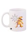 Anime Digimon Printed Mug White/Yellow/Grey 12ounce