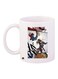 Printed Ceramic Coffee Mug White/Green/Red