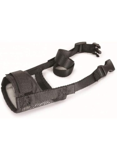 Camon Adjustable Nylon Dog Muzzle with Mesh, Medium, Adjustable Nylon Dog Muzzle, Dog Muzzles for Biting Barking Grooming and Chewing, Comfortable Breathable Muzzle, Muzzle For Medium Dogs