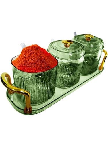 Portal AE Spice Jars Seasonning Box Acrylic Storage Jars Set Kitchen Organization