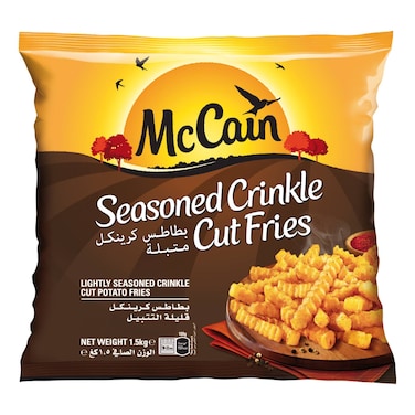 McCain Seasoned Crinkle Cut Potato Fries, 1.5kg