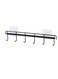 MS Kitchen Utensil Rack Wall Mount, Black Adhesive Kitchen Utensil Hanger No Drilling Kitchen Utensil Holder Space Saving Kitchen Wall Hooks for Kitchen Bathroom Camper (Black) Pack of 1
