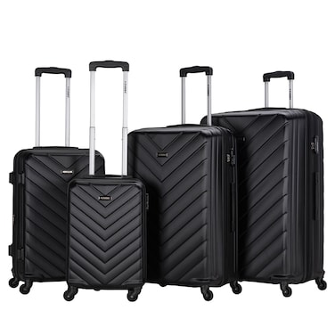 STARGOLD Luggage Set of 4, ABS Hard Shell Suitcase with Expandable Zipper, 360&deg; Spinner Wheels, Number Lock, Lightweight Trolley Travel Bag