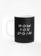 Designer Printed Coffee Mug with Heavy Duty Handle 11oz Ceramic Personalised Gift Mugs Cup [Microwave Safe &amp; Dishwasher Proof] - How you doin