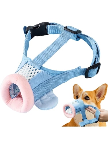 Dog Muzzle - Breathable and Comfortable Muzzles   Anti Barking Chewing Clownfish Shape Muzzle   Adjustable Soft Breathable Dog Mouth Cover for Long Snout for Outdoor Indoor Prevent Biting Barking