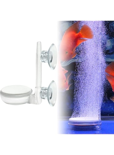 SYOSI Aquarium Air Stone Fish Tank Nano Bubble Stone Kit with Control Valve Quiet Super-High Dissolved Oxygen Diffuser Makes Super Tiny Bubbles for Fish Tank and Hydroponic