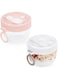 Angju Overnight Oat Containers with Lids and Spoons 2PCS, 600ml Portable Plastic Yogurt Jars, Leak-proof Large Capacity Dessert Cups for Yogurt Breakfast On The Go Cups, Oatmeal Jars Snack Containers