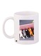 Cats Printed Coffee Mug White/Pink/Grey 11ounce