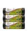Garbage Bags Compact Roll Black 75x103cm 50Gallon (20pc x 3Rolls) 60bags