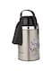 Olsenmark Hot and Cold Stainless Steel Vacuum Flask, 2.5L - Pump Action - Push Buttons Lock for Safety - Hot &amp; Cool - Perfect for Indoor Outdoor Use