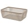 Food Storage Mesh Basket, Metal, Light Grey-Brown, 30x20x11 cm