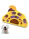 NeoStyle Dog Puzzle Toys,Interactive Treat Puzzle Dog Toy,Dog Food Puzzle Feeder Toys for IQ Training &amp; Mental Enrichment,for Puppies, Cats, Small, Medium, Large Dogs (yellow+purple)